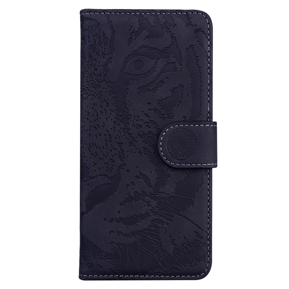 Stand Wallet Shockproof Phone Cover Stylish Imprinting Tiger Pattern Leather Case for Samsung Galaxy A03 (166.5 x 75.98 x 9.14mm) - Black-2