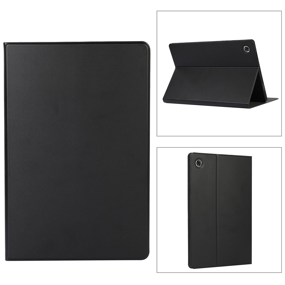 Para Samsung Galaxy Tab A8 10.5 (2021) Cubierta Protectora de Protección de Tableta de Cuero Folio PU Con Soporte - Negro