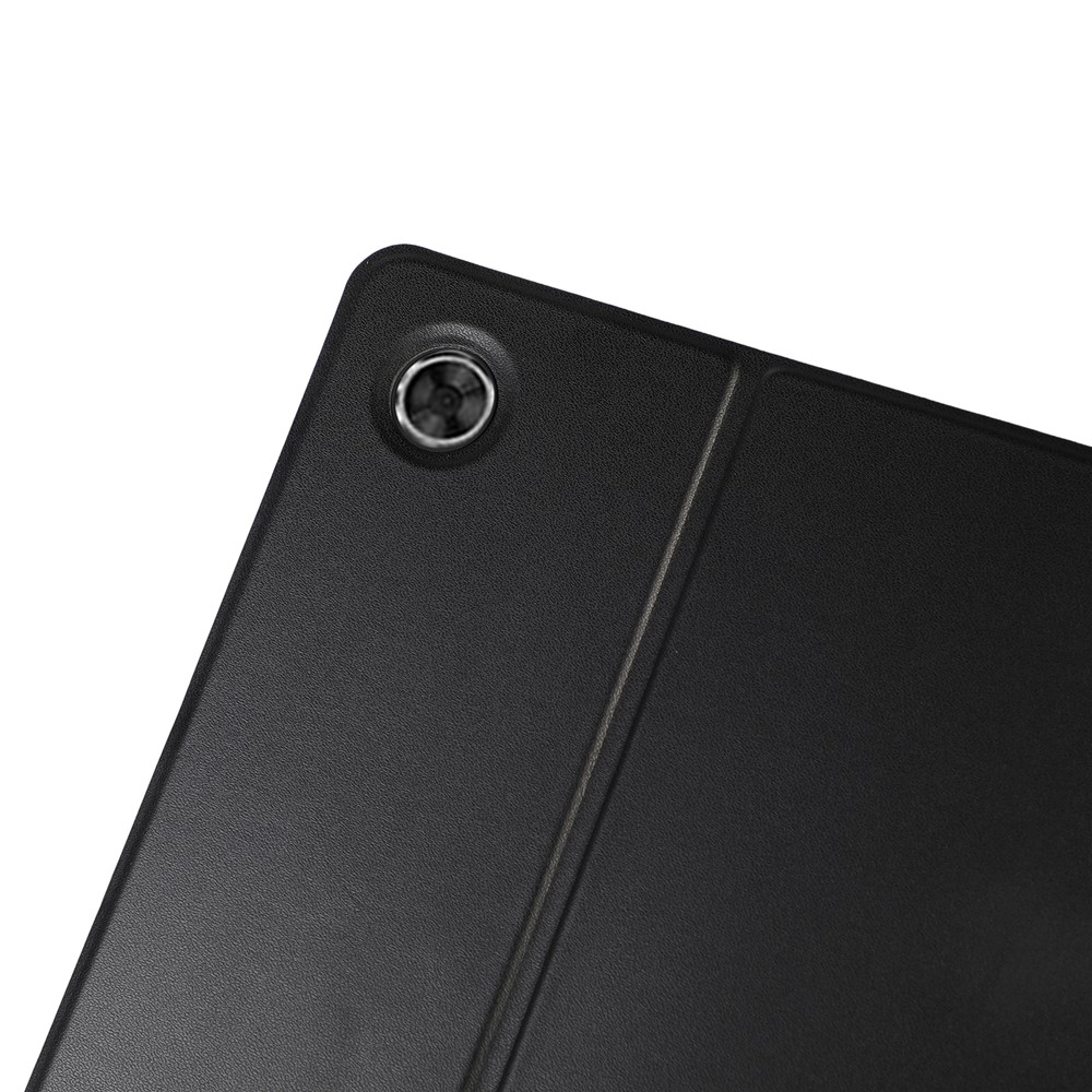 Anti-fall Folio Flip PU Leather Tablet Protective Case Cover with Stand for Samsung Galaxy Tab A8 10.5 (2021) - Black-7