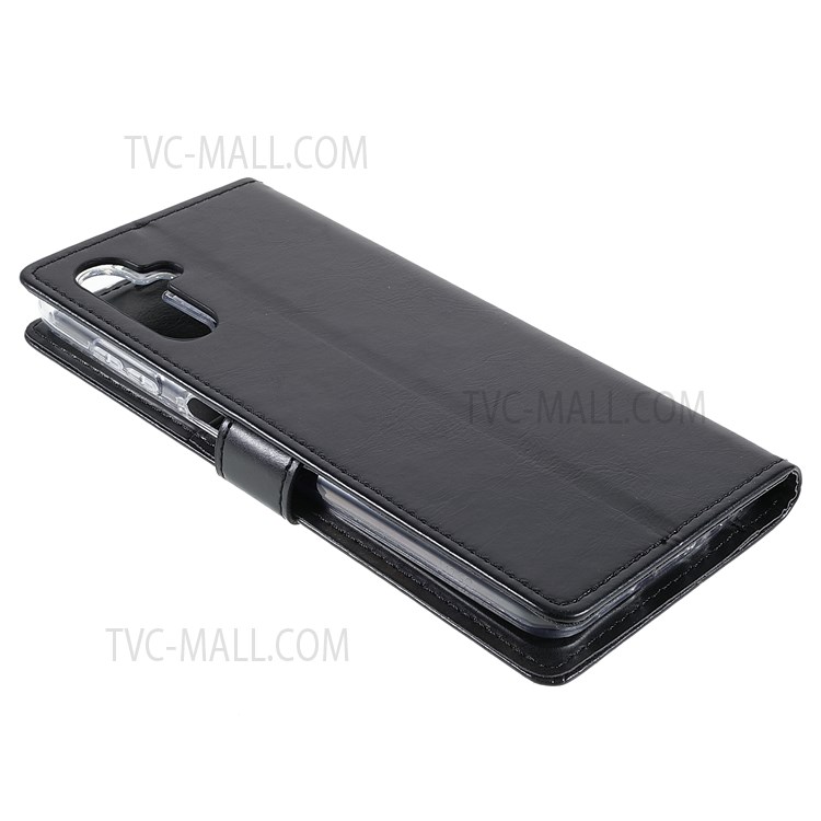 MERCURY GOOSPERY Blue Moon PU Leather Attached TPU Folio Stand Flip Wallet Phone Case for Samsung Galaxy A13 5G - Black-4