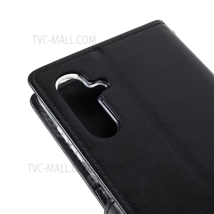 MERCURY GOOSPERY Blue Moon PU Leather Attached TPU Folio Stand Flip Wallet Phone Case for Samsung Galaxy A13 5G - Black-5