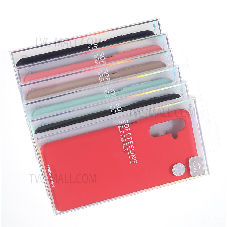 MERCURY GOOSPERY SOFT FEELING Series Soft TPU Matte Finish Coating Phone Case Lightweight Back Cover for Samsung Galaxy A13 5G - Black-10