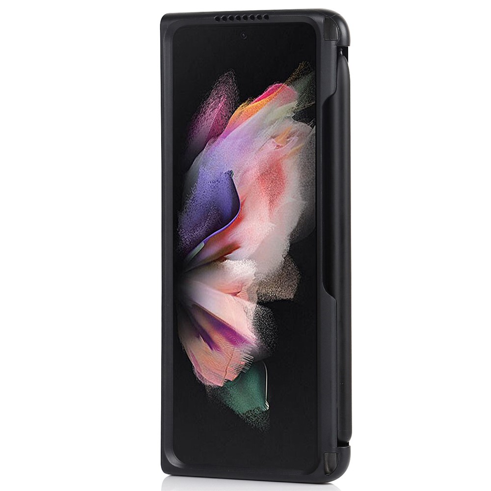 Anti-scratch Hard PC Folding Phone Case with Stylus Pen Slot for Samsung Galaxy Z Fold3 5G-2