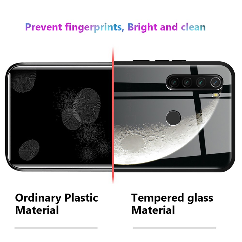 Pattern Printing Anti-Scratch Tempered Glass Back Soft TPU Frame Shock-Absorption Phone Case for Samsung Galaxy A53 5G - Tiger Head-4