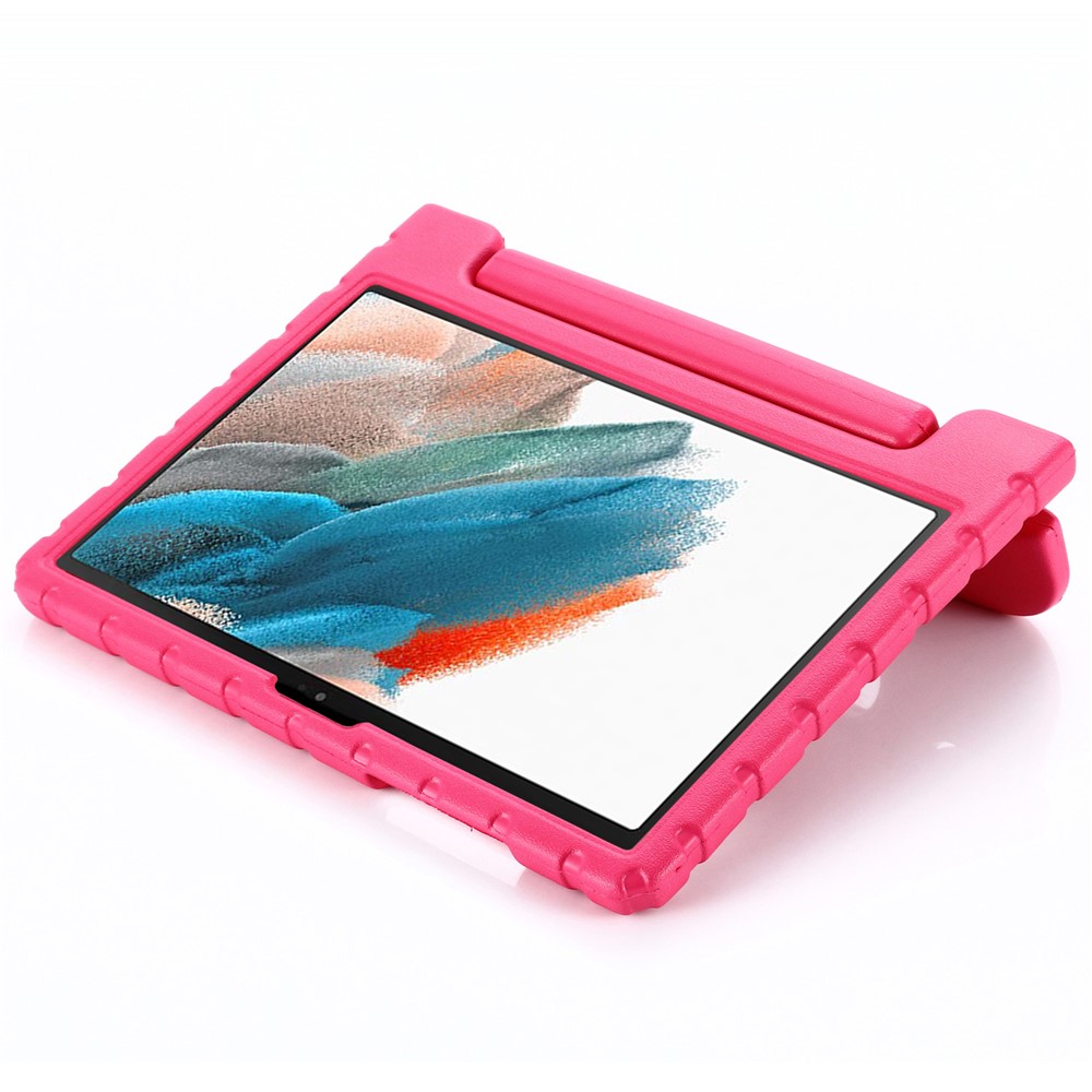 Portable Handle Kickstand Design Shockproof EVA Protective Tablet Case Cover for Samsung Galaxy Tab A8 10.5 (2021) - Rose-6