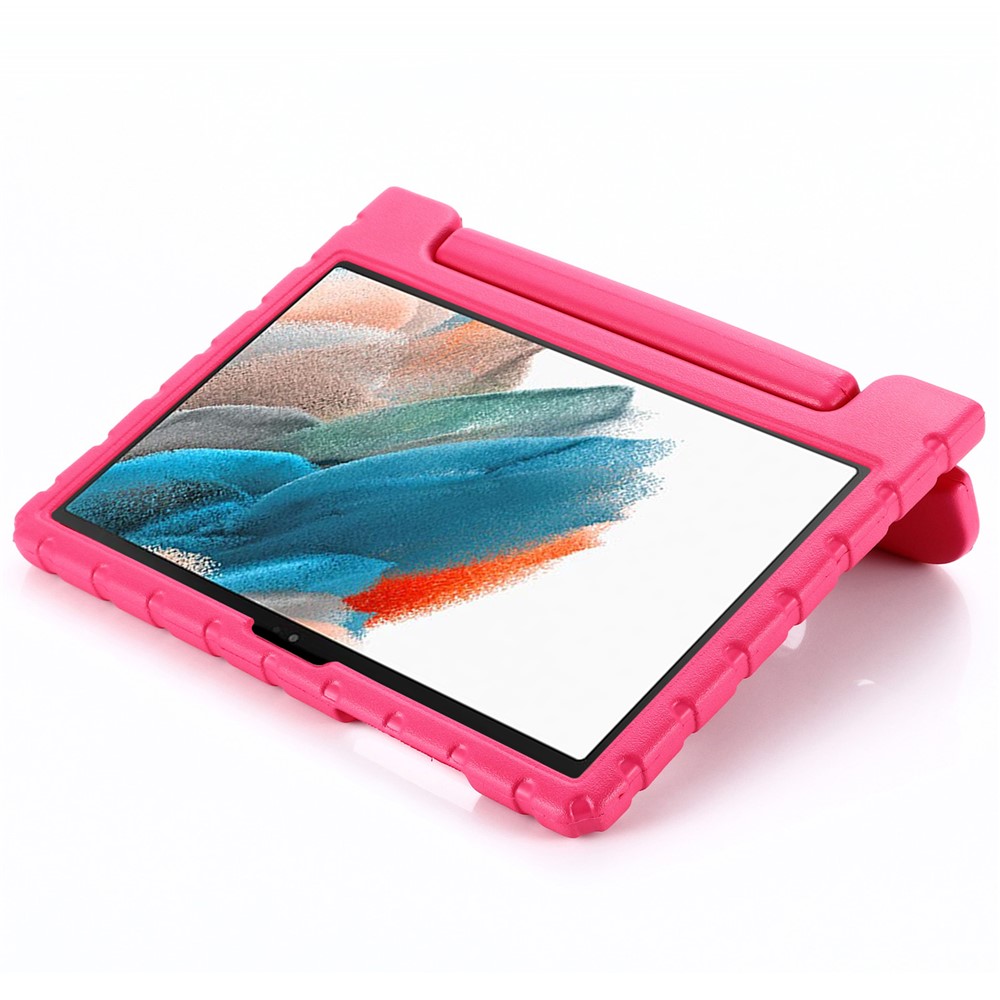 For Samsung Galaxy Tab A8 10.5 (2021) / (2022) Portable Handle Kickstand Shockproof EVA Protective Tablet Case Cover - Rose-6