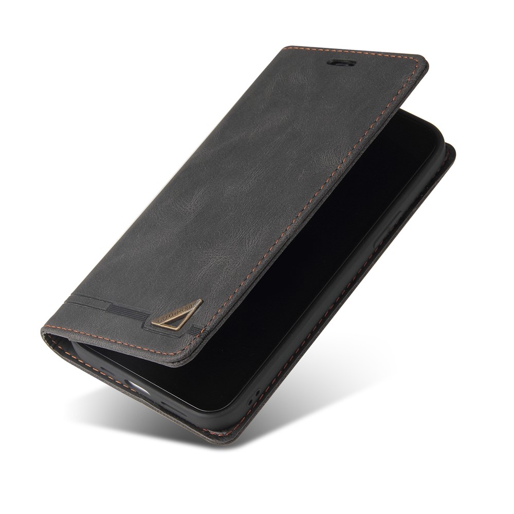 GQ.UTROBE 008 Series Well-protected RFID Blocking PU Leather Cell Phone Cover Skin Touch Magnetic Auto-absorbed Phone Case with Stand Wallet for Samsung Galaxy A53 5G - Black-11