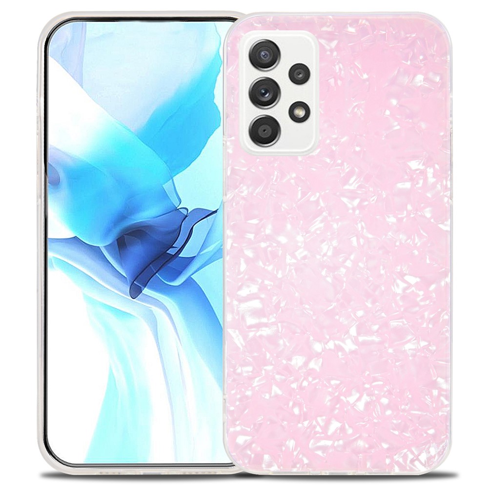 IPAKY Ultra-Thin IMD Acrylic + Soft TPU Shockproof Anti-Scratch Phone Case for Samsung Galaxy A52s 5G / Samsung Galaxy A52 4G/5G - Pink-1