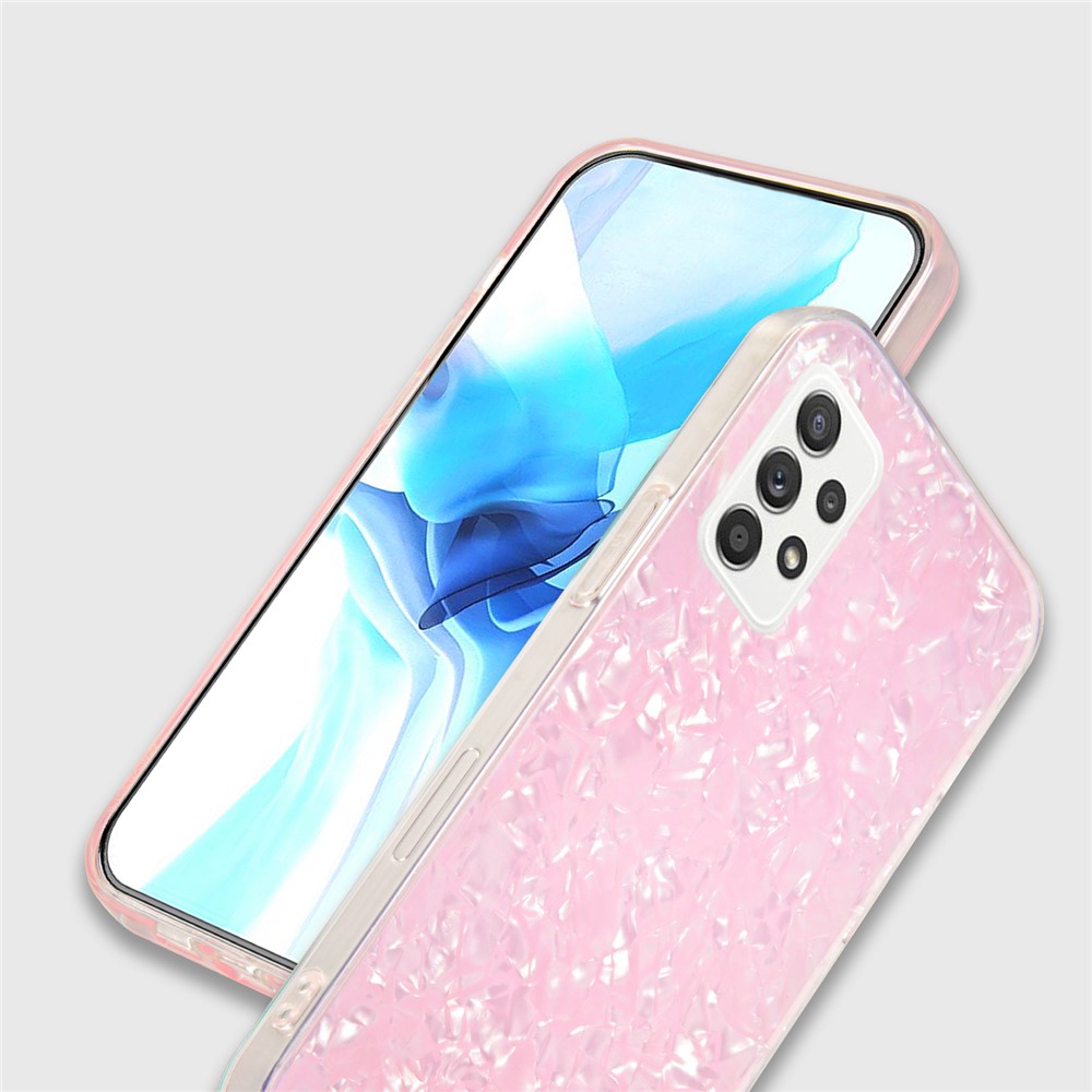 IPAKY Ultra-Thin IMD Acrylic + Soft TPU Shockproof Anti-Scratch Phone Case for Samsung Galaxy A52s 5G / Samsung Galaxy A52 4G/5G - Pink-2