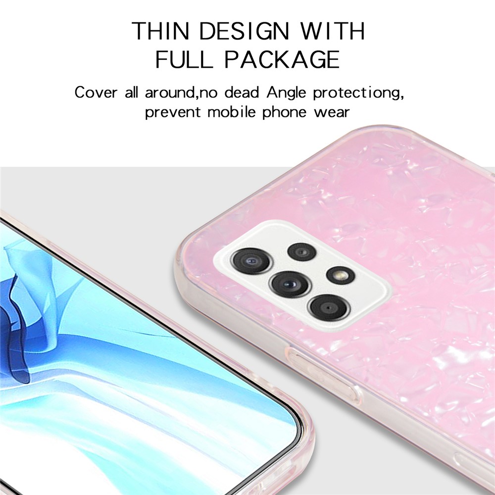 IPAKY Ultra-Thin IMD Acrylic + Soft TPU Shockproof Anti-Scratch Phone Case for Samsung Galaxy A52s 5G / Samsung Galaxy A52 4G/5G - Pink-5