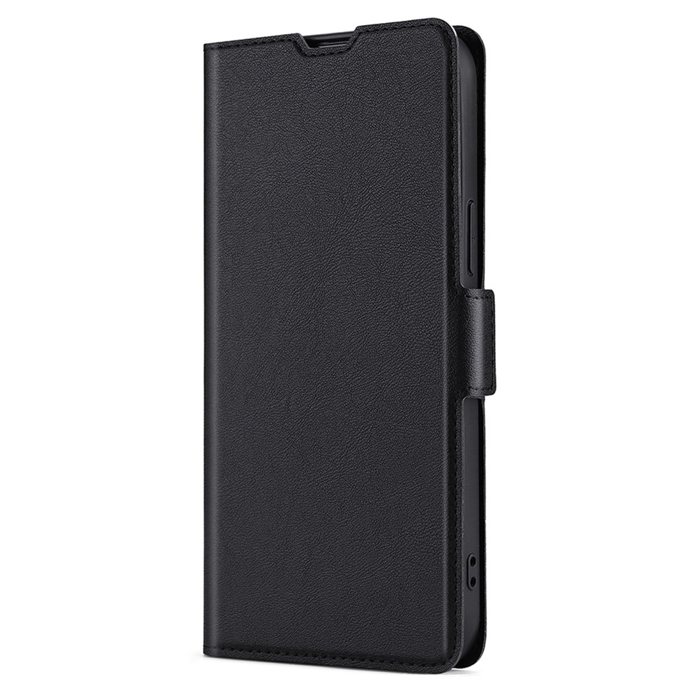 Card Slot Design Side Magnetic Closure Overall Protection PU Leather Phone Stand Case for Samsung Galaxy A33 5G - Black-3