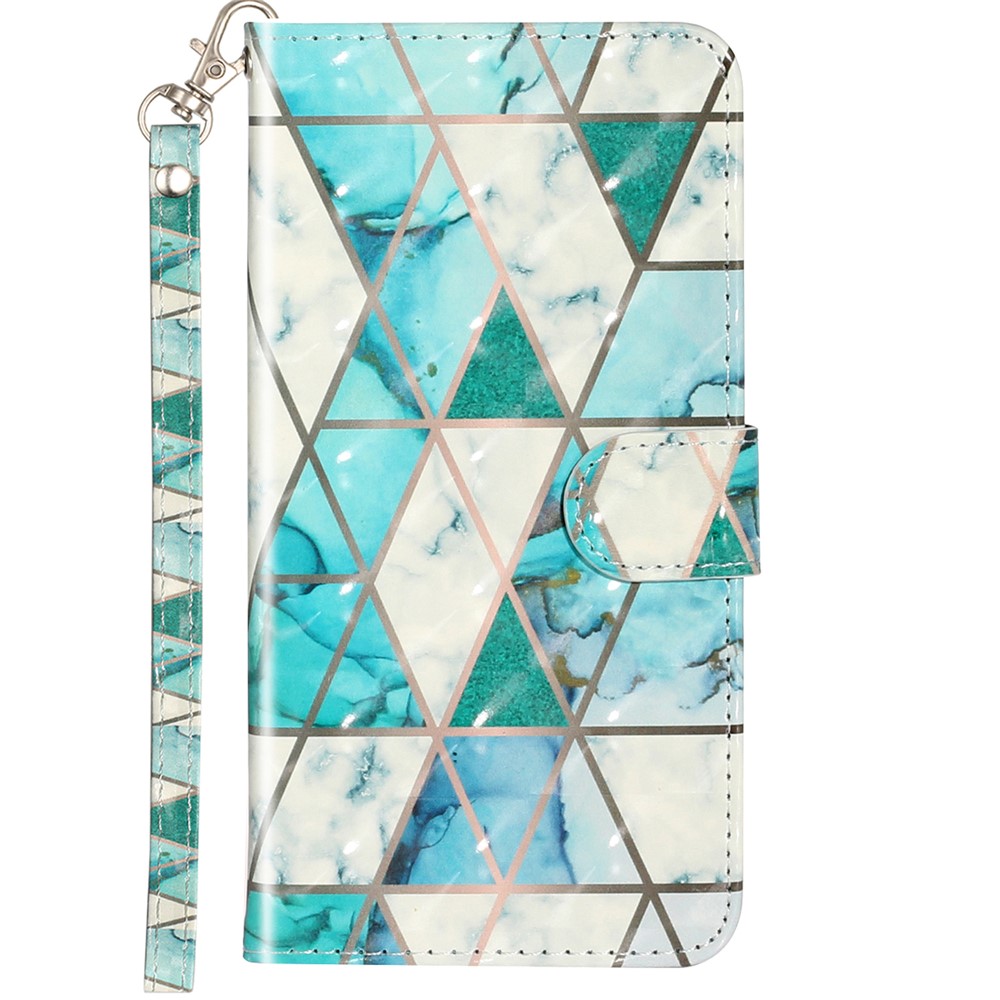 Folio Flip Pattern Printing Scratch Proof Leather Wallet Phone Case Cover with Stand for Samsung Galaxy A33 5G - Marble-2