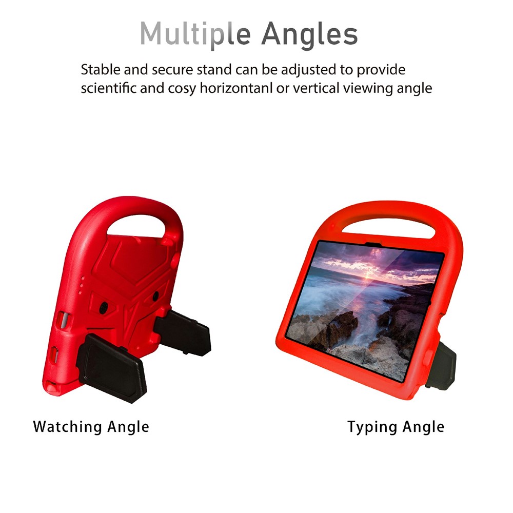 Portable Handle Bird Design Foldable Kickstand Anti-drop EVA Tablet Case Cover for Samsung Galaxy Tab A8 10.5 (2021) - Red-3