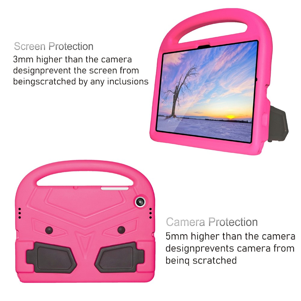 Portable Handle Bird Design Foldable Kickstand Anti-drop EVA Tablet Case Cover for Samsung Galaxy Tab A8 10.5 (2021) - Rose-2