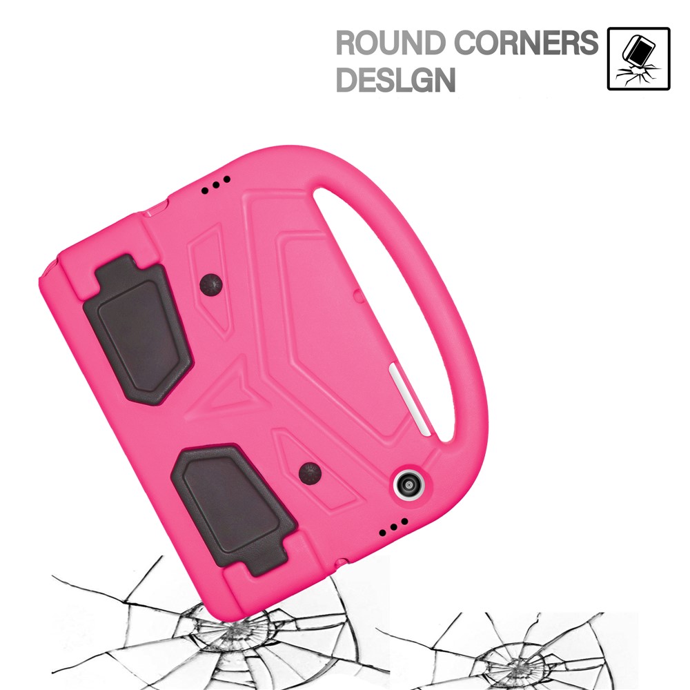 Portable Handle Bird Design Foldable Kickstand Anti-drop EVA Tablet Case Cover for Samsung Galaxy Tab A8 10.5 (2021) - Rose-5