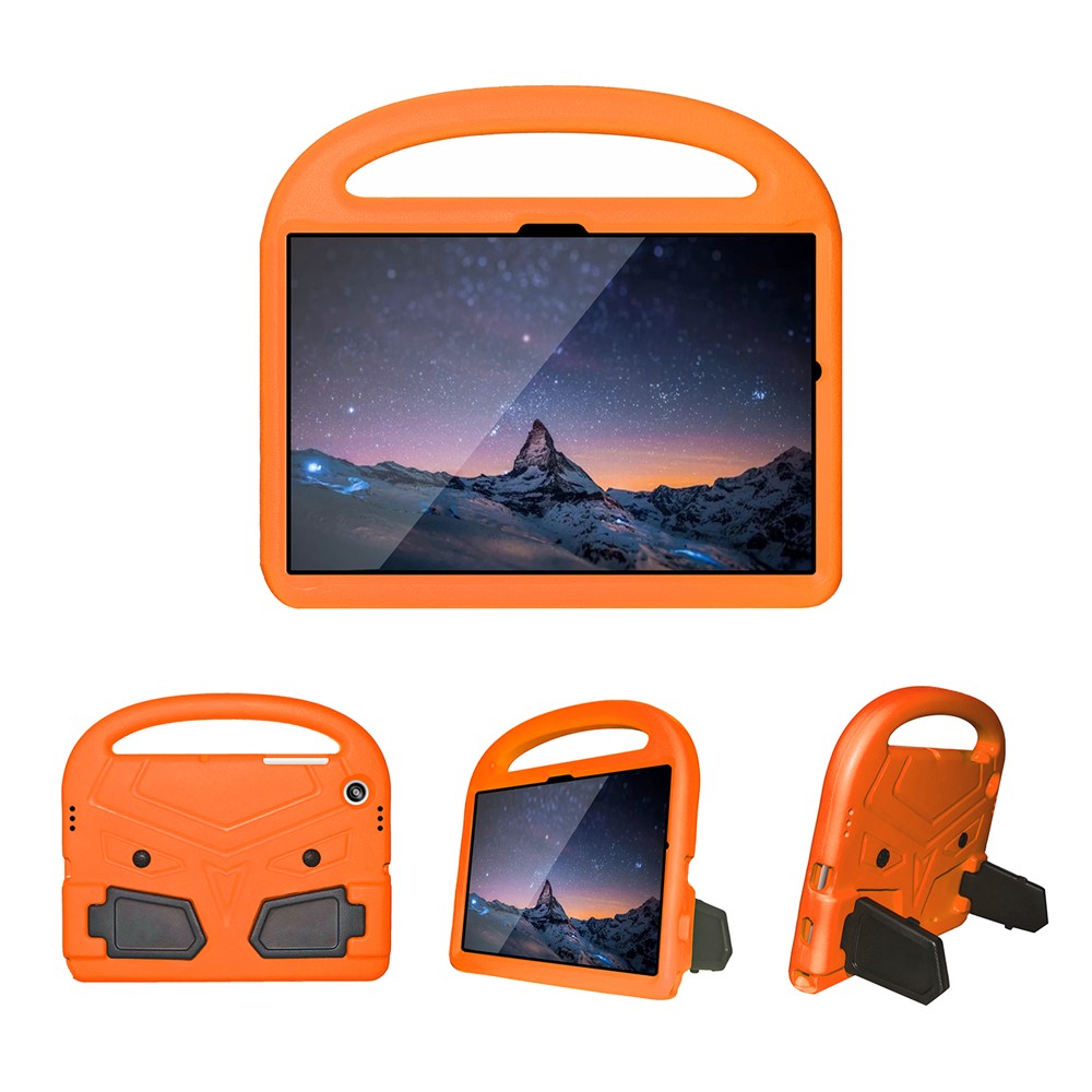 Portable Handle Bird Design Foldable Kickstand Anti-drop EVA Tablet Case Cover for Samsung Galaxy Tab A8 10.5 (2021) - Orange-1