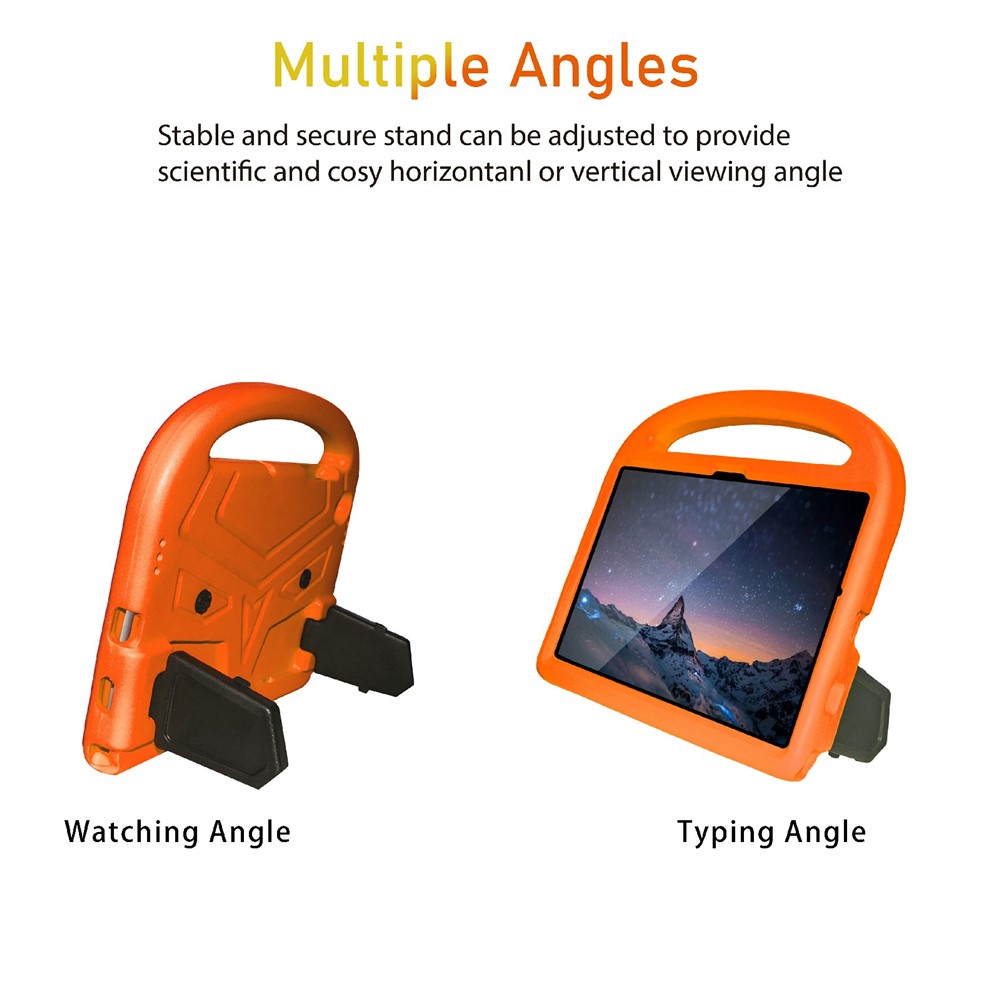 Portable Handle Bird Design Foldable Kickstand Anti-drop EVA Tablet Case Cover for Samsung Galaxy Tab A8 10.5 (2021) - Orange-3