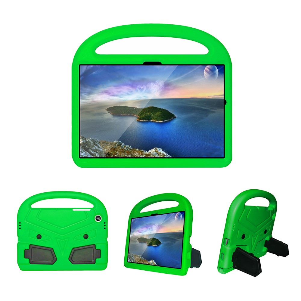 Portable Handle Bird Design Foldable Kickstand Anti-drop EVA Tablet Case Cover for Samsung Galaxy Tab A8 10.5 (2021) - Green-1