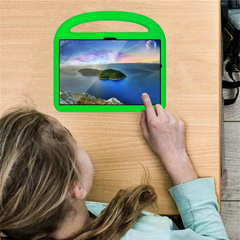 Portable Handle Bird Design Foldable Kickstand Anti-drop EVA Tablet Case Cover for Samsung Galaxy Tab A8 10.5 (2021) - Green-4