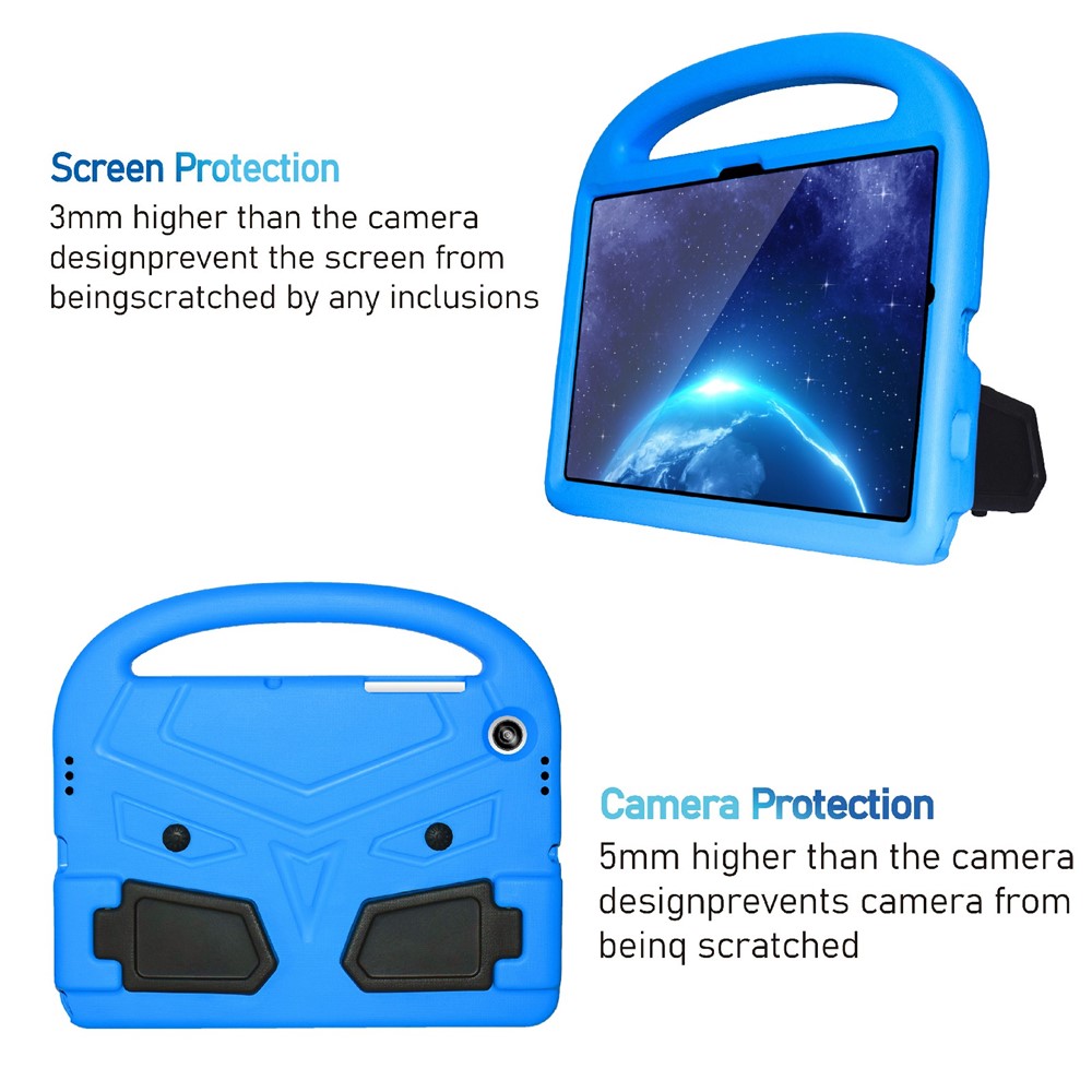 Portable Handle Bird Design Foldable Kickstand Anti-drop EVA Tablet Case Cover for Samsung Galaxy Tab A8 10.5 (2021) - Blue-2
