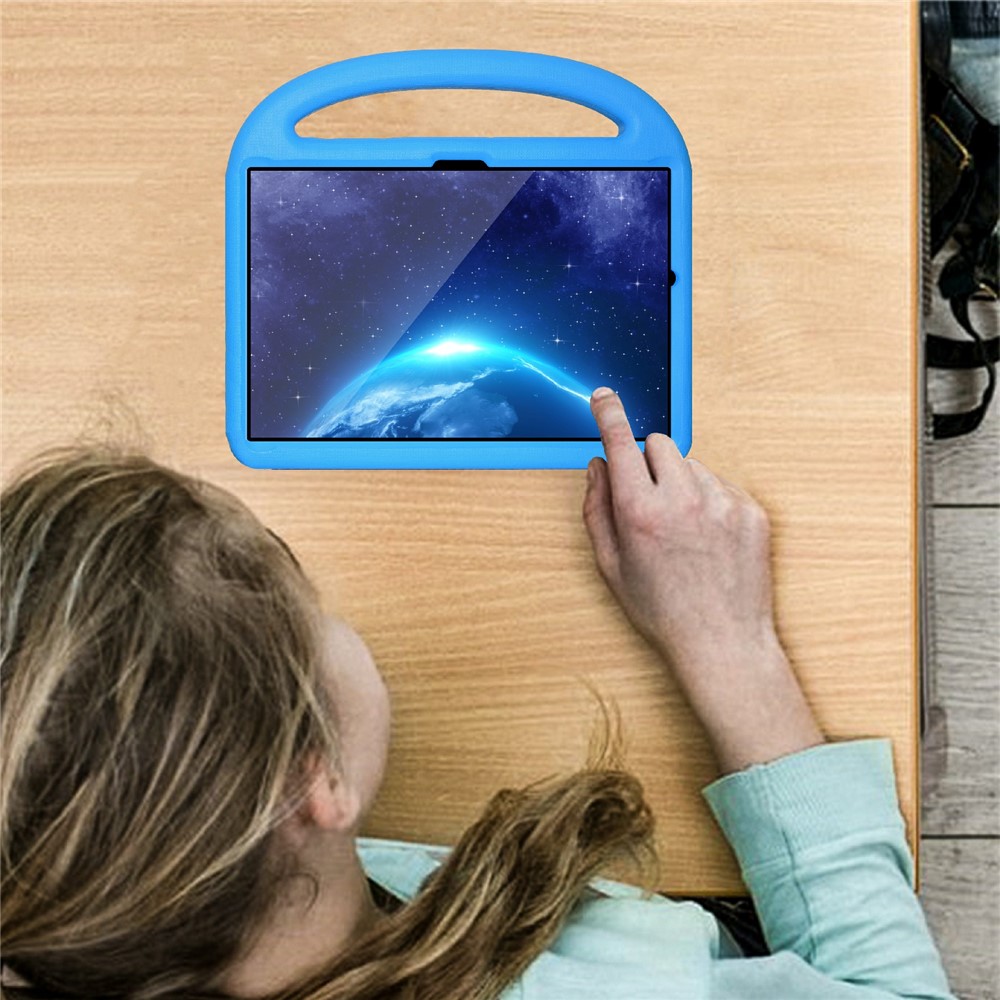 Portable Handle Bird Design Foldable Kickstand Anti-drop EVA Tablet Case Cover for Samsung Galaxy Tab A8 10.5 (2021) - Blue-4
