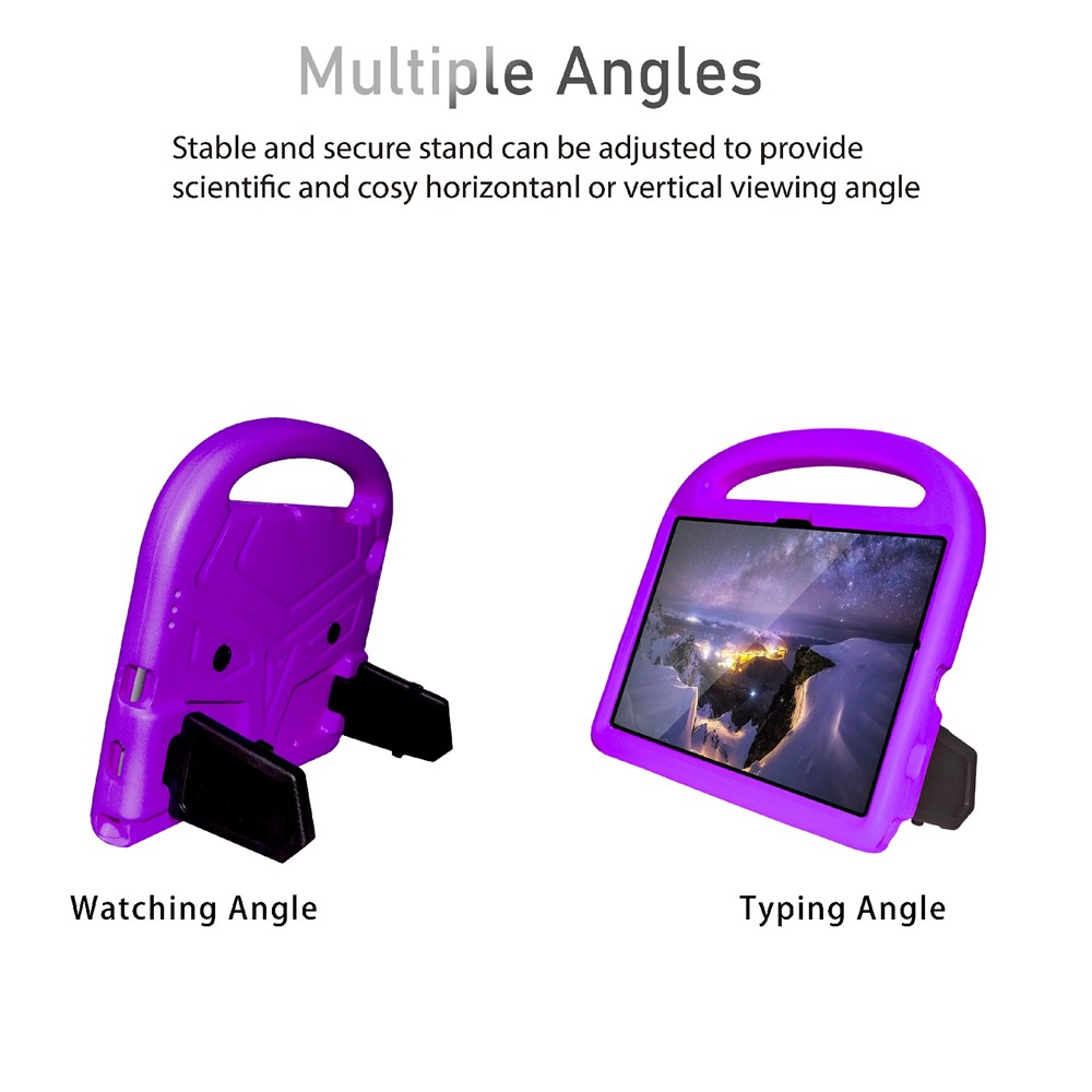 Portable Handle Bird Design Foldable Kickstand Anti-drop EVA Tablet Case Cover for Samsung Galaxy Tab A8 10.5 (2021) - Purple-3