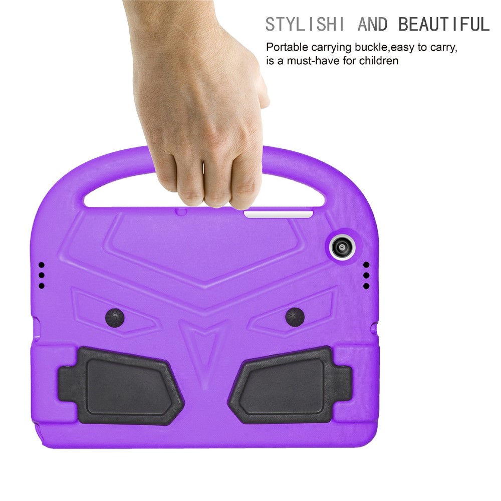 Portable Handle Bird Design Foldable Kickstand Anti-drop EVA Tablet Case Cover for Samsung Galaxy Tab A8 10.5 (2021) - Purple-7