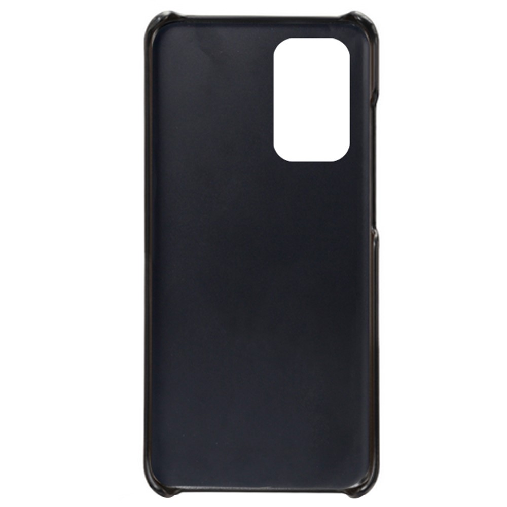 For Samsung Galaxy A53 5G Anti-scratch Card Holder Design PU Leather Coated Hard PC Double Protection Cover Cell Phone Case - Black-4
