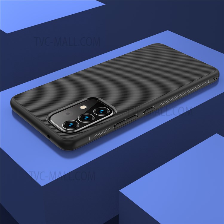 For Samsung Galaxy A53 5G Jazz Series Twill Texture Soft TPU Phone Case Anti-fingerprint Back Protective Cover - Black-6