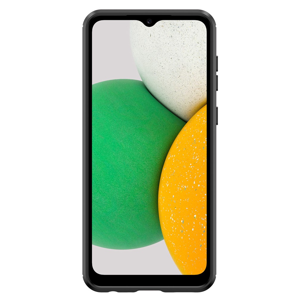 1.8mm TPU Case for Samsung Galaxy A03 Core, Brushed Surface Carbon Fiber Texture Anti-fingerprint Back Cover - Black-2