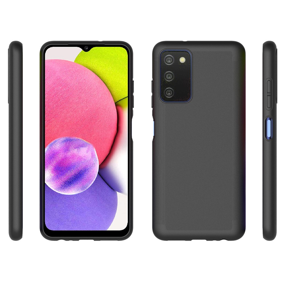 10Pcs/Pack Double-sided Matte Phone Case for Samsung Galaxy A03s 4G (166.5 x 75.98 x 9.14mm), Soft TPU Slim Cover-7