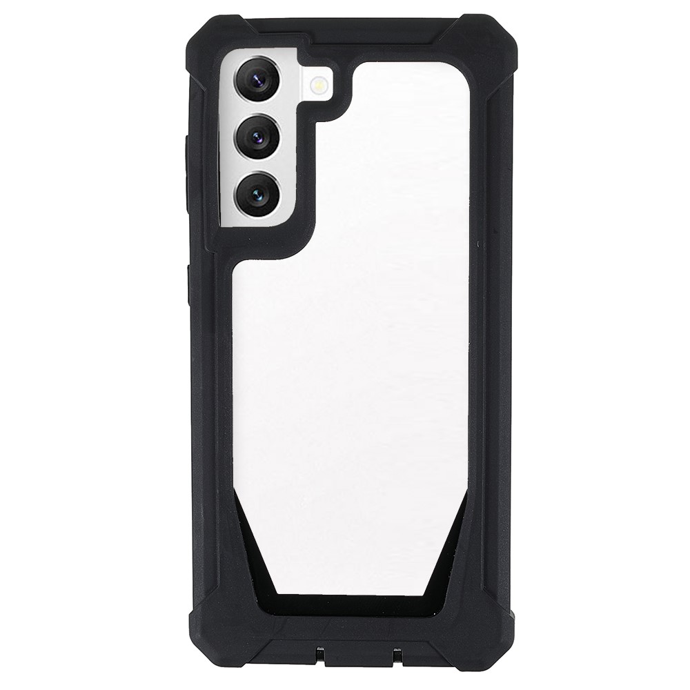 For Samsung Galaxy S22+ 5G Detachable 2-in-1 Case Well-protected Anti-drop TPU + Acrylic Hybrid Cell Phone Cover - Black-1