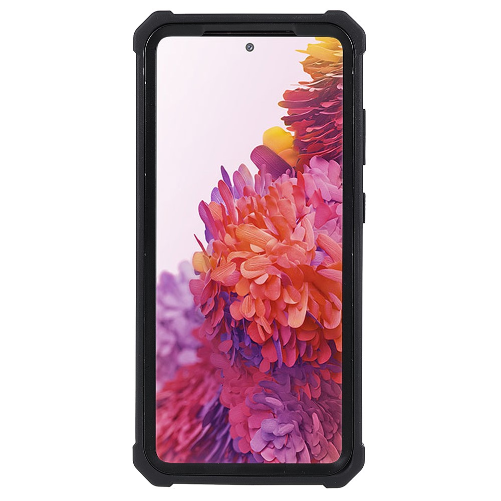 For Samsung Galaxy S20 4G/5G Precise Cutout Shockproof Anti-drop Soft TPU Frame + Acrylic Back Detachable 2-in-1 Mobile Phone Case - Black-4