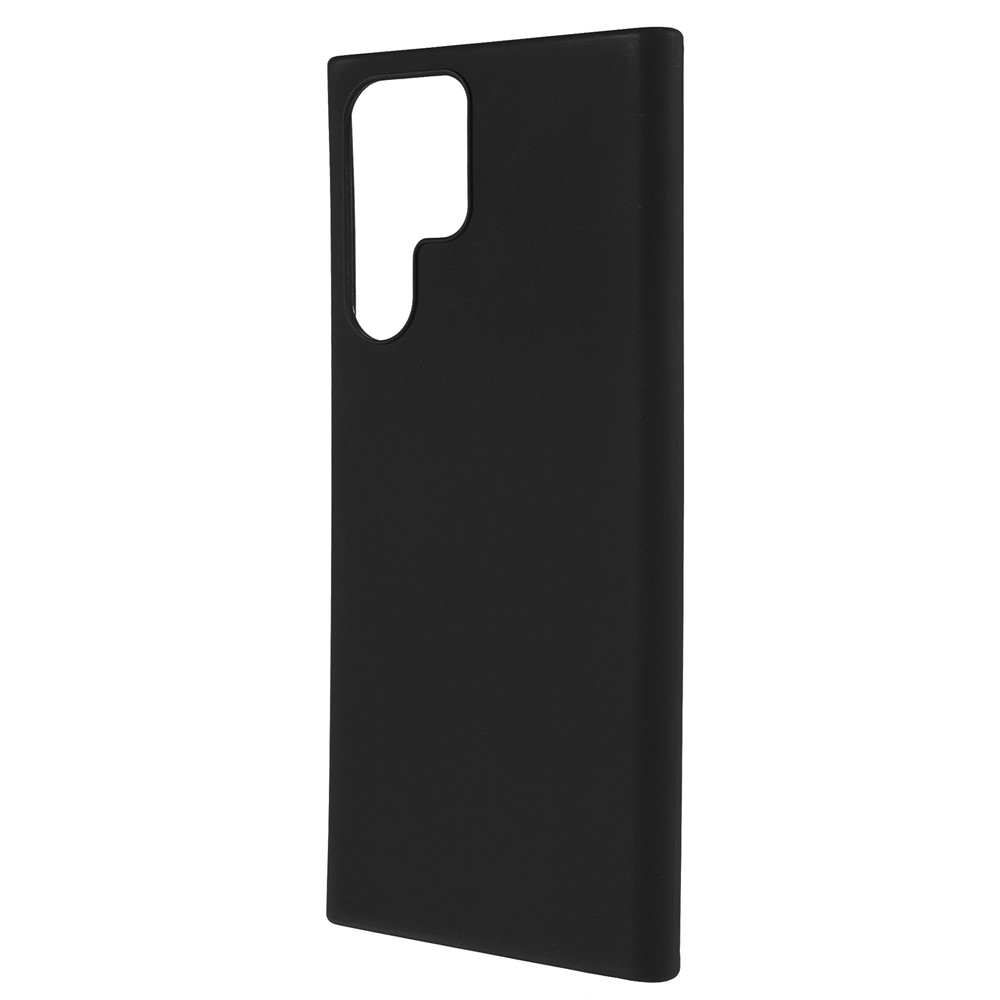 For Samsung Galaxy S22 S22 Ultra 5G Slim Fit Soft TPU Phone Back Cover Protective Matte Finish Coating Case - Black-2