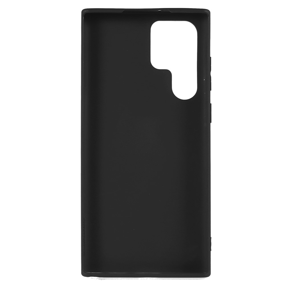 For Samsung Galaxy S22 S22 Ultra 5G Slim Fit Soft TPU Phone Back Cover Protective Matte Finish Coating Case - Black-3