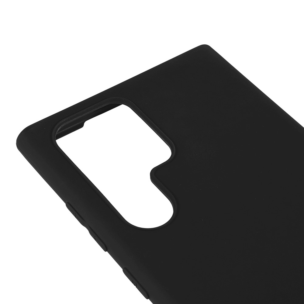 For Samsung Galaxy S22 S22 Ultra 5G Slim Fit Soft TPU Phone Back Cover Protective Matte Finish Coating Case - Black-5