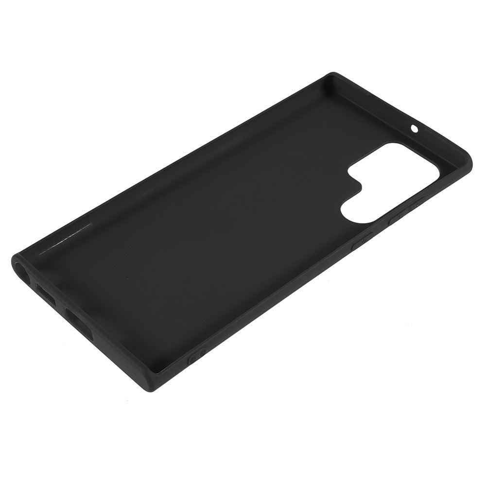 For Samsung Galaxy S22 S22 Ultra 5G Slim Fit Soft TPU Phone Back Cover Protective Matte Finish Coating Case - Black-7