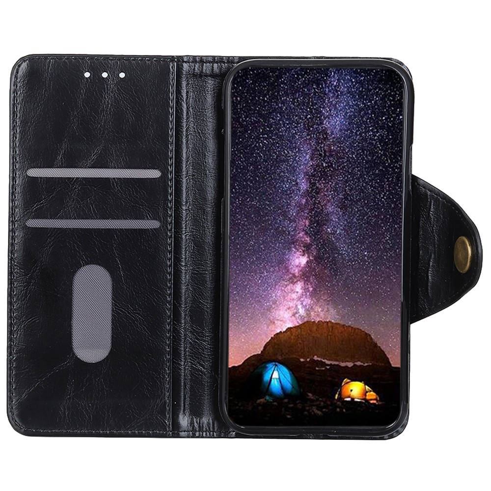 KHAZHEN Leather Wallet Case for Samsung Galaxy A23 5G, Stand Folio Magnetic Shock Absorbing Cover - Black-4