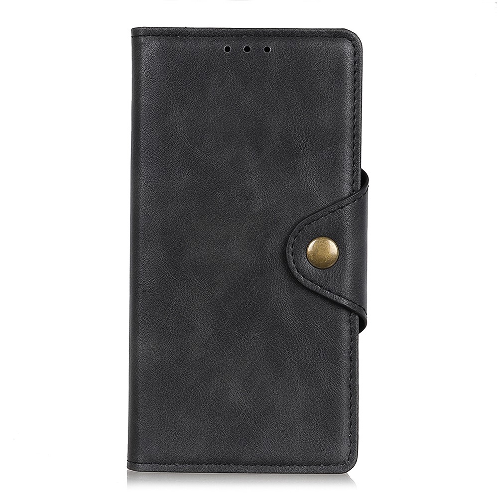 For Samsung Galaxy A23 5G PU Leather + TPU Shockproof Brass Buckle Magnetic Clasp Cover Phone Case with Wallet Stand - Black-2