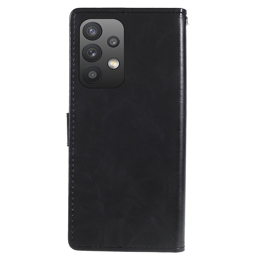MERCURY GOOSPERY Wallet Phone Case for Samsung Galaxy A33 5G Shockproof Phone Cover TPU + PU Leather Protective Case with Stand - Black-4
