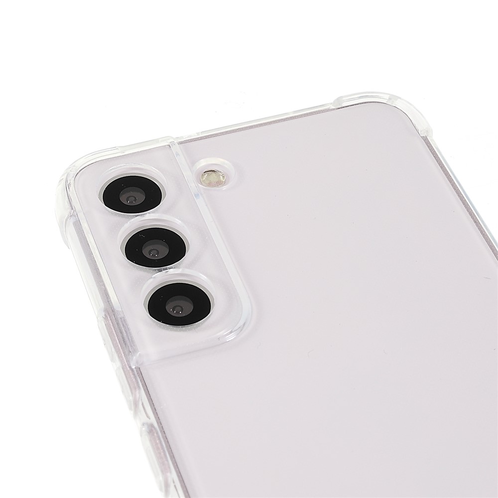 Crystal Clear TPU Cover for Samsung Galaxy S22 5G, Reinforced Four Corner Shockproof Phone Case with Lanyard-3