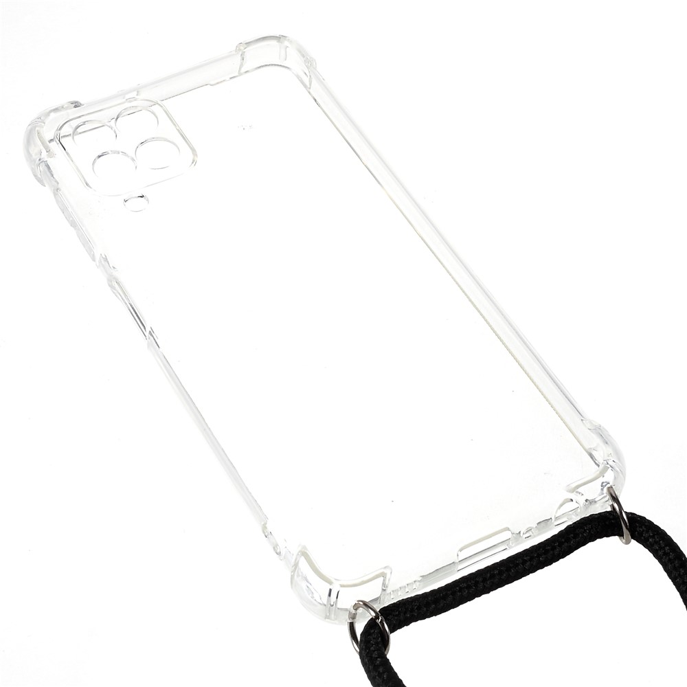 For Samsung Galaxy A22 4G (EU Version) Enhanced Four Corner TPU Phone Case with Adjustable Lanyard-2