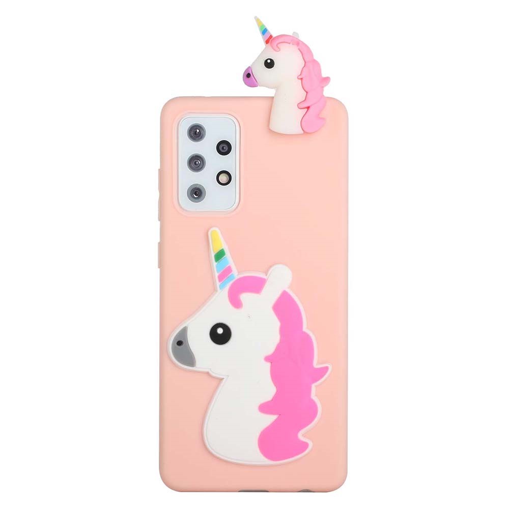 Scratch Resistant Phone Case for Samsung Galaxy A73 5G Shockproof Cover Drop-proof Phone Protector with 3D Pattern - Horse-2