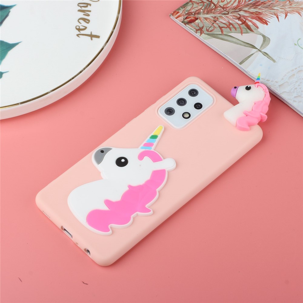 Scratch Resistant Phone Case for Samsung Galaxy A73 5G Shockproof Cover Drop-proof Phone Protector with 3D Pattern - Horse-6