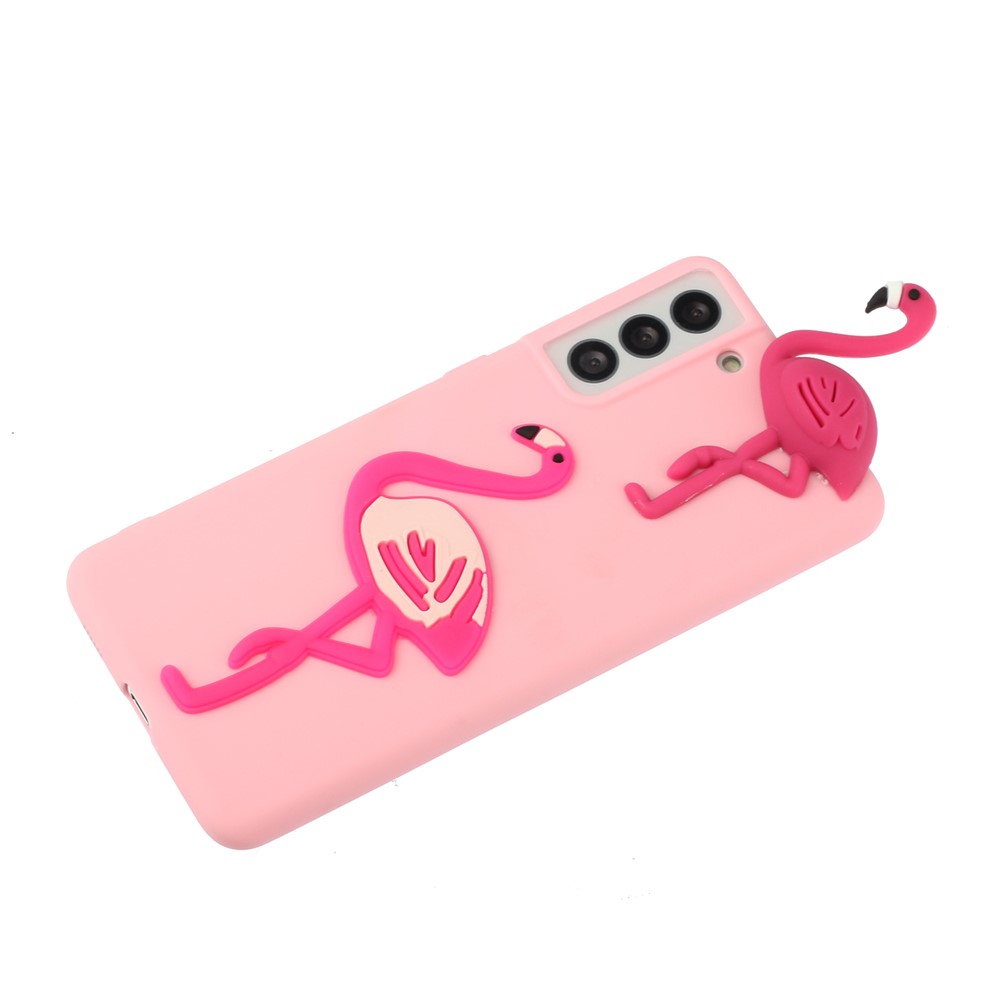 For Samsung Galaxy S22+ 5G 3D Pattern Design TPU + PVC Anti-scratch Phone Case Cover - Bird-4