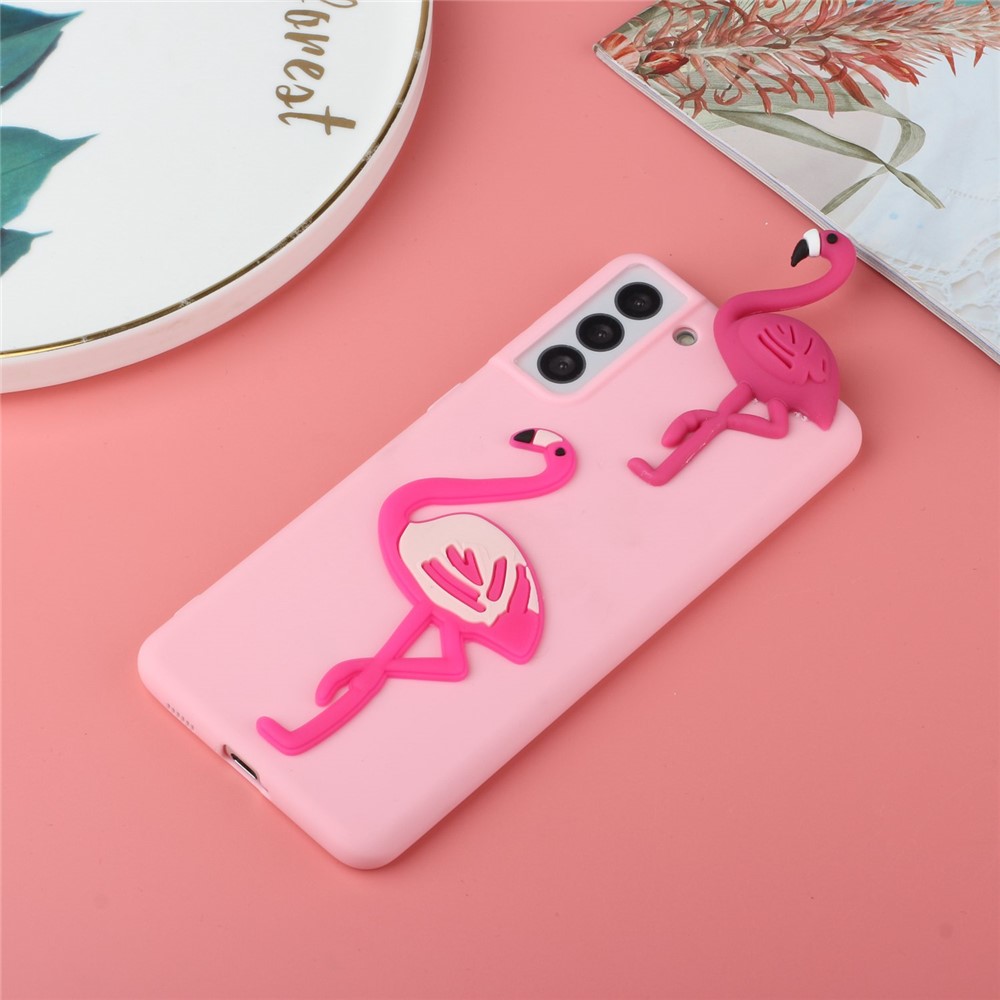 For Samsung Galaxy S22+ 5G 3D Pattern Design TPU + PVC Anti-scratch Phone Case Cover - Bird-6