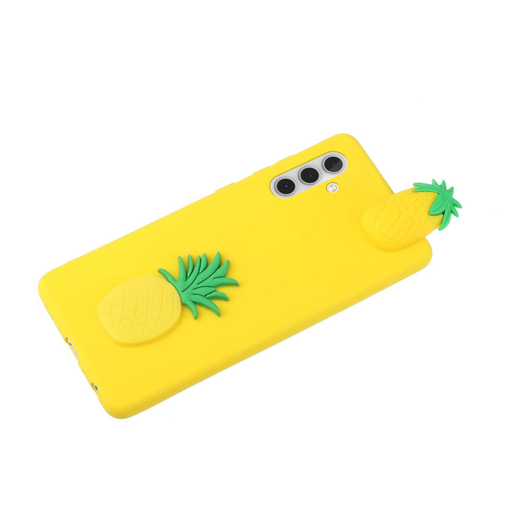 For Samsung Galaxy A13 5G Phone Case Shockproof Anti-fall Protective Phone Cover with 3D Pattern - Pineapple-4