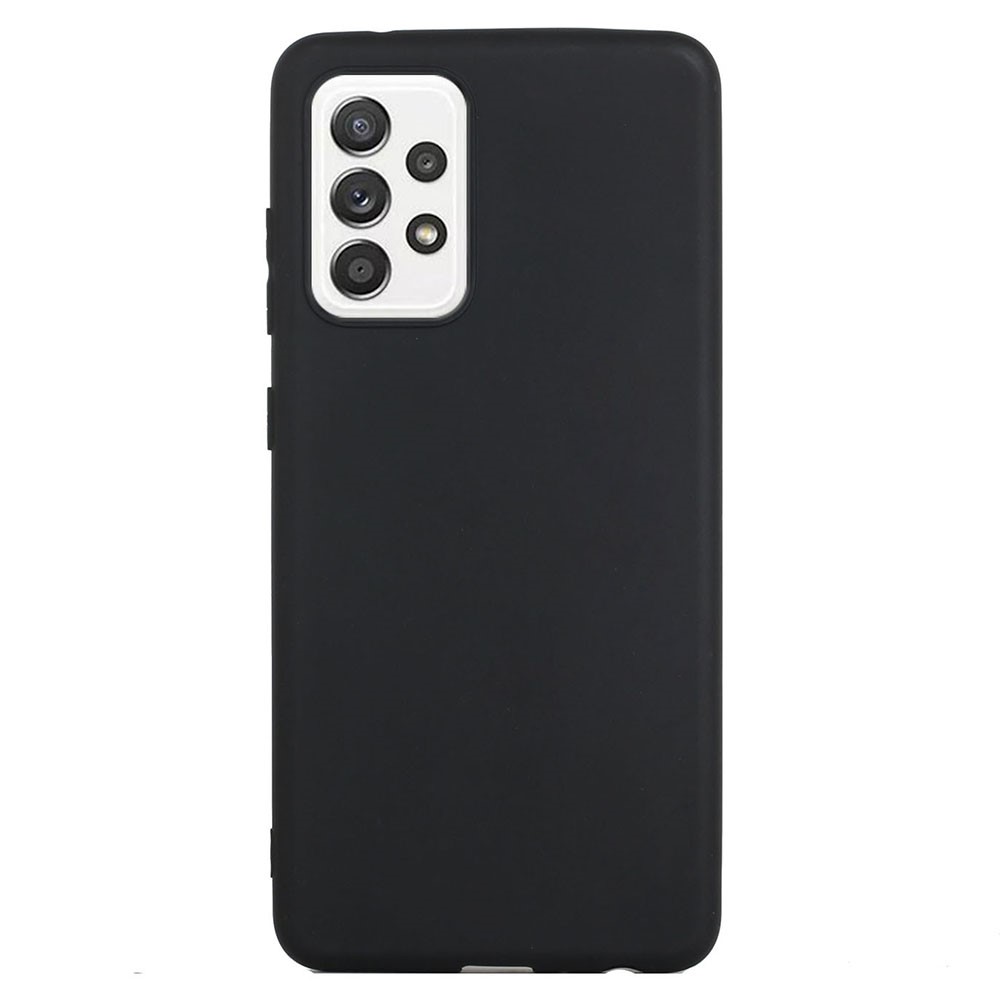 For Samsung Galaxy A53 5G Candy Color Matte TPU Phone Protective Case Anti-drop Back Cover - Black-1