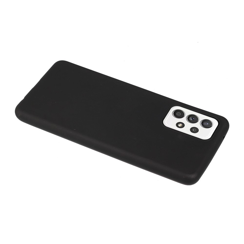 For Samsung Galaxy A53 5G Candy Color Matte TPU Phone Protective Case Anti-drop Back Cover - Black-3