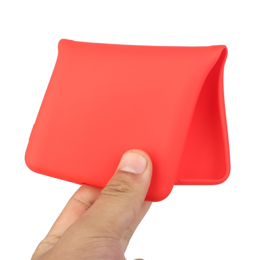 For Samsung Galaxy A73 5G Candy Color Matte Flexible TPU Protective Back Case Anti-drop Cover - Red-4